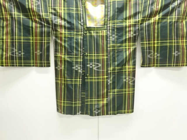 JAPANESE MICHIYUKI COAT / YONEZAWA TSUMUGI / WOVEN GRID